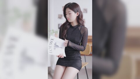 069 세로룩북 눈앞에서 갈아입는 룩북 ???? 시스루 원피스 속옷 룩북 란제리 직캠 레전드 몸매 shirts underwear Lookbook 양서윤 대학생 여대생 룩북