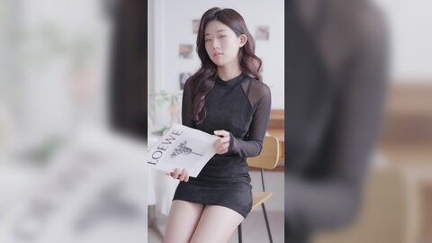 069 세로룩북 눈앞에서 갈아입는 룩북 ???? 시스루 원피스 속옷 룩북 란제리 직캠 레전드 몸매 shirts underwear Lookbook 양서윤 대학생 여대생 룩북