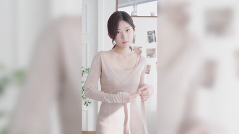 072 세로룩북 남자들의 로망???? 초근접 실크 원피스 속옷 룩북 란제리 직캠 레전드 몸매 shirts underwear Lookbook 양서윤 대학생 여대생 룩북