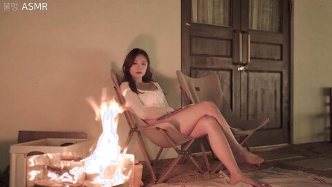 ASMR책읽기 마시멜로우 구워먹기 ⧸ the sound of burning firewood REAL SOUND