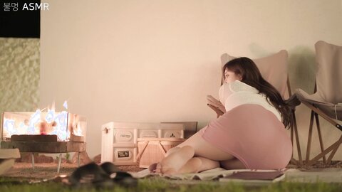 ASMR책읽기 마시멜로우 구워먹기 ⧸ the sound of burning firewood REAL SOUND