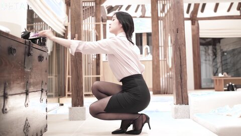 룩북????????⧸ Blouse miniskirt stocking LOOKBOOK