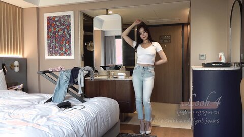 호텔에서???? 청바지 룩북 Hotel Jeans Lookbook