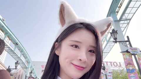 데이트????????꽃빵 실물 느낌????Let's go on a date at an amusement park Lotte World
