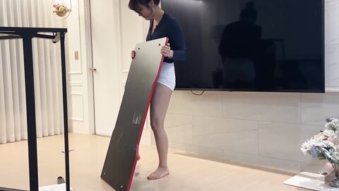 요청 많았던 영상❤️ 꽃빵이의 책상 조립하기 Making a desk 机の組み立て 书桌组装 ensamblaje de escritorio lắp ráp bàn học