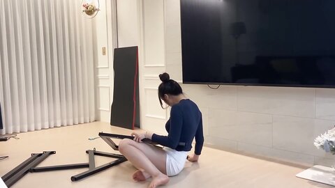 요청 많았던 영상❤️ 꽃빵이의 책상 조립하기 Making a desk 机の組み立て 书桌组装 ensamblaje de escritorio lắp ráp bàn học