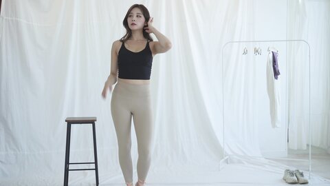 더빙SUB 내 목소리 들으러 올 사람？???? 레깅스 룩북 Leggings lookbook レギンス 打底裤 เลกกิ้งส์