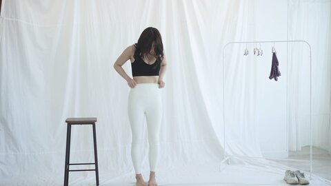 더빙SUB 내 목소리 들으러 올 사람？???? 레깅스 룩북 Leggings lookbook レギンス 打底裤 เลกกิ้งส์