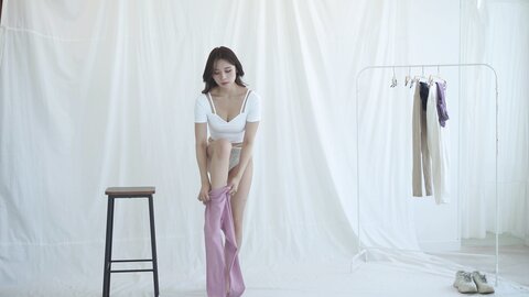 더빙SUB 내 목소리 들으러 올 사람？???? 레깅스 룩북 Leggings lookbook レギンス 打底裤 เลกกิ้งส์