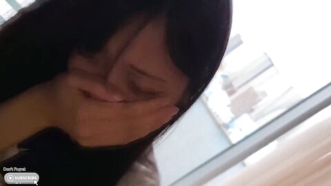 A Beautiful Girl With Black Hair Idol Face Is Panting In Agony And Rej