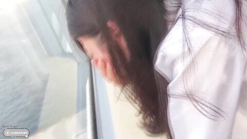 A Beautiful Girl With Black Hair Idol Face Is Panting In Agony And Rej