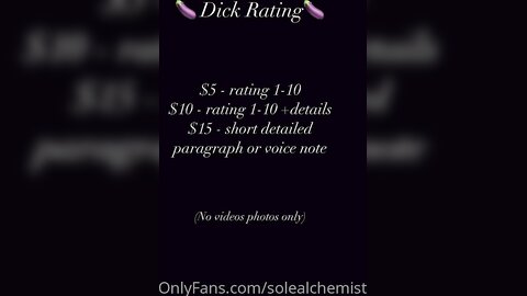 Solealchemist 06 04 2023 2829288632 Im Doing Dick Ratings Tonight