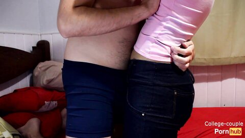 Jeans Pink Panties Dry Humping Ass Ultil He Cums In His Pants 2
