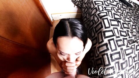 Cute Asian Girl Swallows Cum