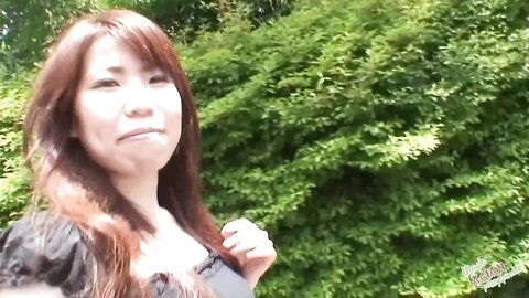 Rie Obata Gives A Stranger A Blowjob Before Getting Her Hairy Cunt Dril