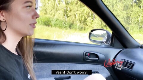 Whore Sucked In The Car And Cheated Her Boyfriend