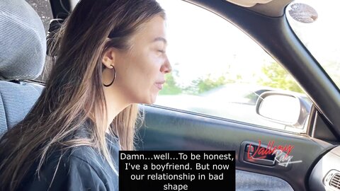 Whore Sucked In The Car And Cheated Her Boyfriend