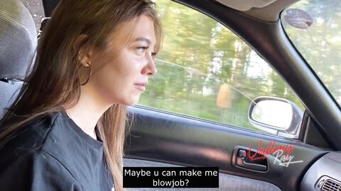 Whore Sucked In The Car And Cheated Her Boyfriend