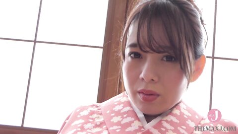 A Womans Expression As Natsuko Immerses Herself In Pleasure While Mess