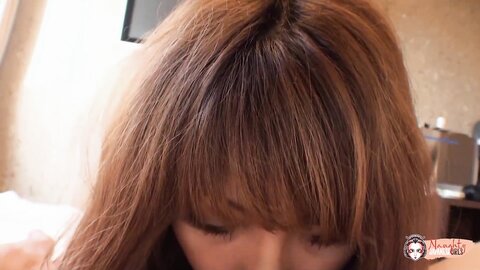 Her Big Eyes Are Emphasized While The Beautiful Asian Babe Sucks And Sw