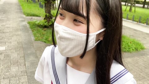 534CRT-027 Use period 2 years [Personal shooting] Black pants with ribbon to go to a high school (deviation...