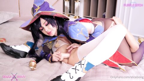 Alice Bong Purple Bitch  Lesbians Barbara And Mona From Genshin 28 12 2021