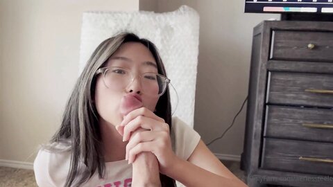 Aeries Steele Quick Blowjob Facial Video ***