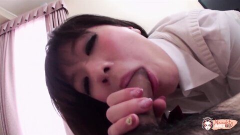 Cute Japanese Girl Shows Off Her White Panties To Her Horny Friend And