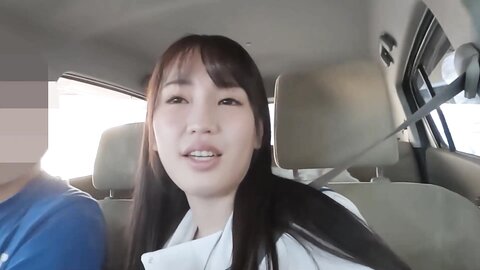 Cute Japanese Idol Access The Back Red Suddenly Gave Me Blowjob Handjob In The Car