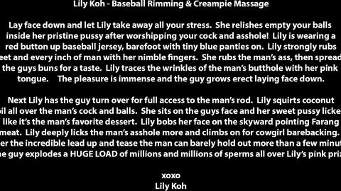 Baseball Rimming Creampie Massage