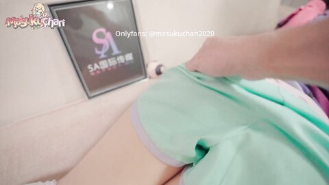Lewd Massage Thick Thighs And Cum In Pussy Of Qiqi