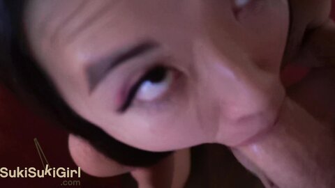Pov Epic Deepthroat Asian Girl Sucks His Cock Dry