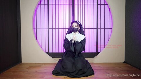 Slutty Nun With Butt Plug Longs For Dick