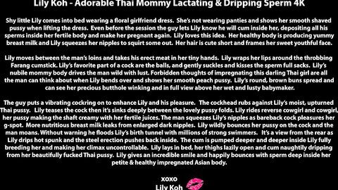 Adorable Thai Lactating And Happily Dripping Sperm