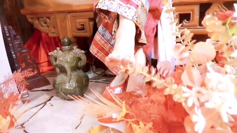 [Cosplay] 钛合金TiTi – 满清服饰（绿娇红姹）