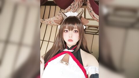 [Cosplay] Ganlory 啊日日 - Confused Maid 迷糊女仆