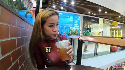 Mall Day And Bare Tittyfuck With Hana