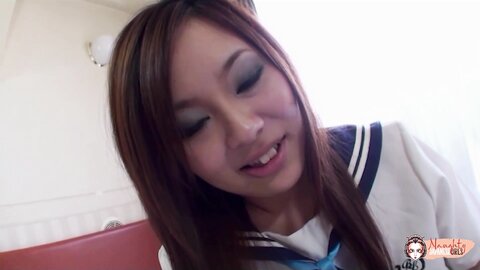 While Showering A Hot Japanese Girl Gets Caught Masturbating So She Suc