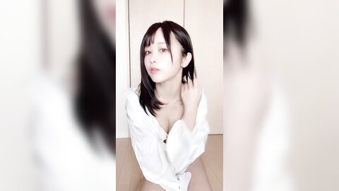 シフォン下着とシャツ(_✌︎_ω_)✌︎_by_いくみ_from_Fantia_Kemono