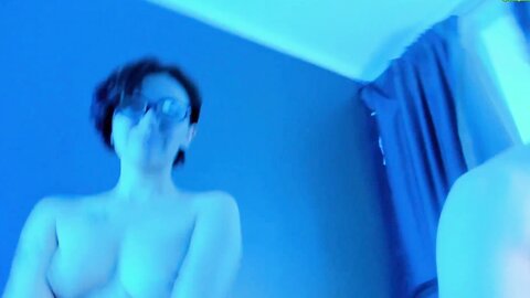 Nerdy Camgirl Takes Facial Cum