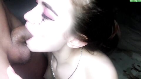 New 18 Yo Russian Girl Shows Her Oral S***s