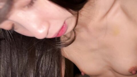 534POK-013 [Personal shooting] Orthodox black -haired small girl and P live