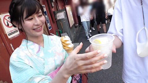 200GANA-2789 Seriously soft, first photo. 1849 [Holiday of high school teachers] Nampa the yukata girls found...