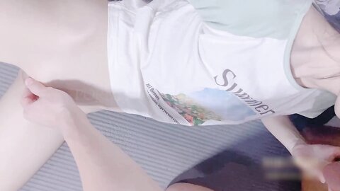Petite Asian Girlfriend Fucked With T-shirt Still On