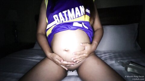Months Pregnant Sticky Facial Cim