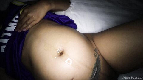 Months Pregnant Sticky Facial Cim