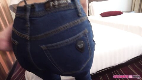 Thai Teen W Skinny Jeans Creampie