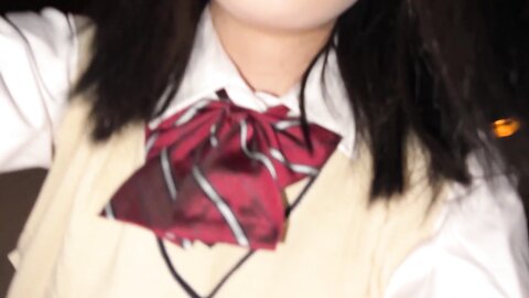 534IND-131 Face [Private shooting] Close contact in the rental room Cool uniform girls and creampie SEX...