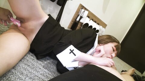 Nun Cosplay Sex Video