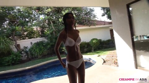 Oily 18Yo Thai Teen Bareback Creampie